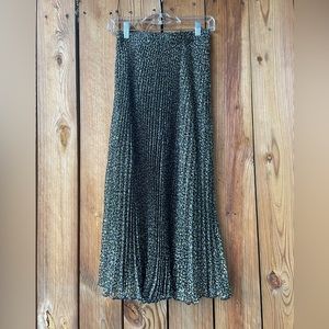 Abercrombie & Fitch Floral Pleated Chiffon Maxi Skirt